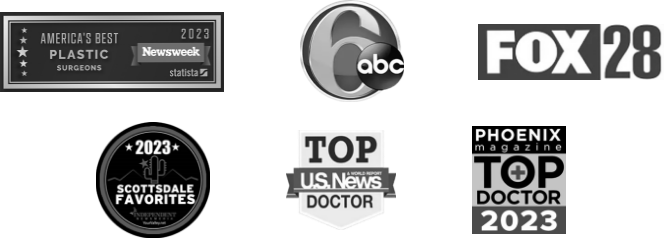 Media Appearances Logos including Newsweek, 6 ABC, Fox 28, YourValley.Net, U.S. News, Phoenix Magaine