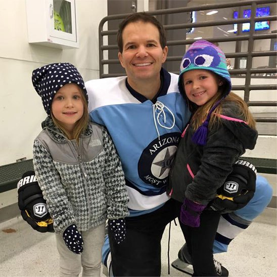 Dr. Hobgood at skating rink