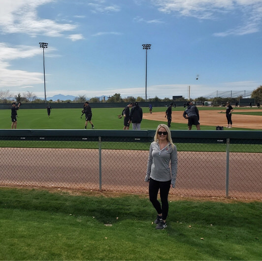 Ashley at the White Sox training