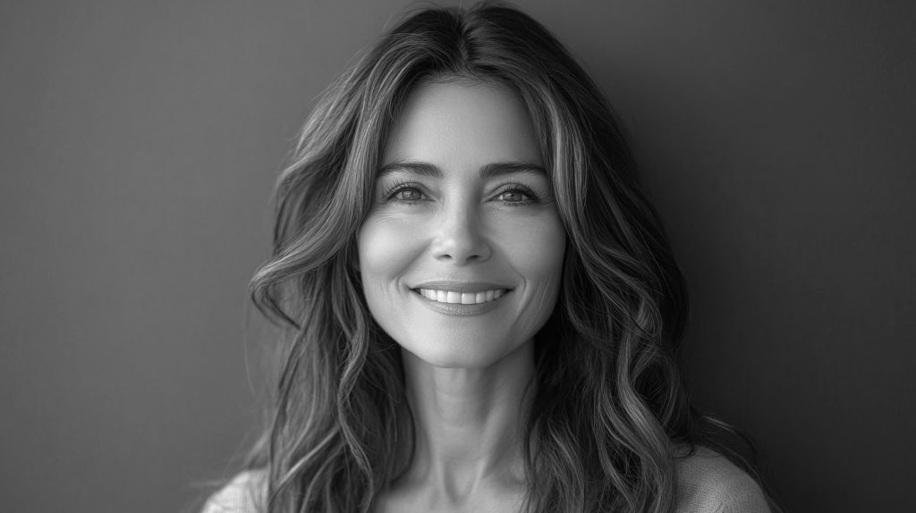 beautiful woman smiling