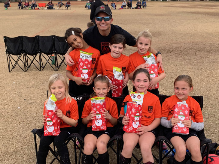 Plastic Surgeon Todd Hobgood coaching soccer